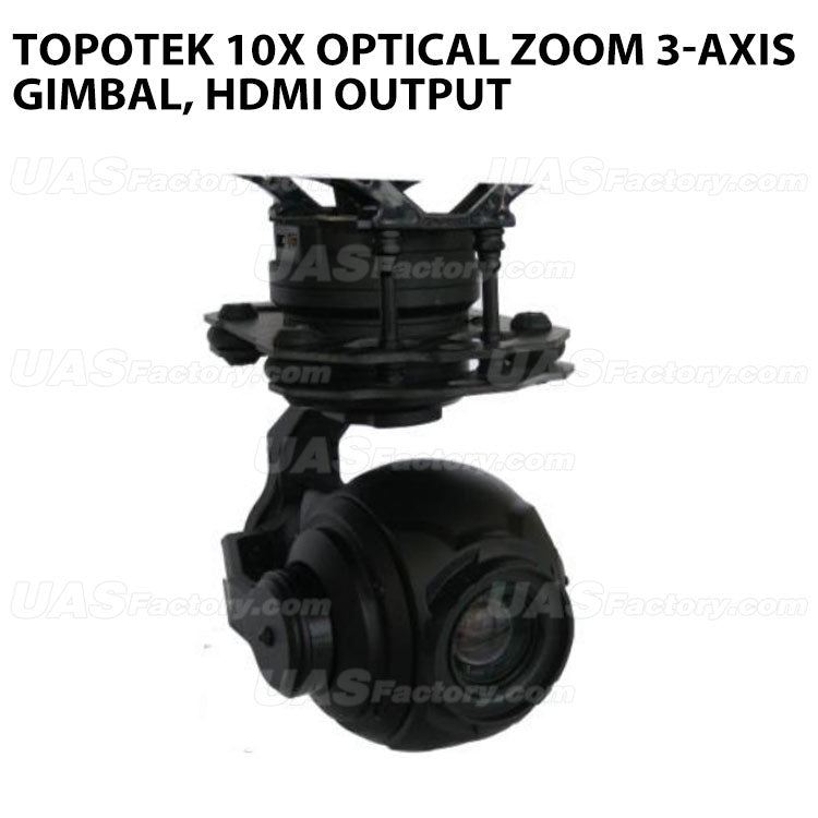 Topotek T10XPRO 10x Optical Zoom 3-Axis gimbal, HDMI output Topotek T10XPRO 10x Optical Zoom 3-Axis gimbal, HDMI output